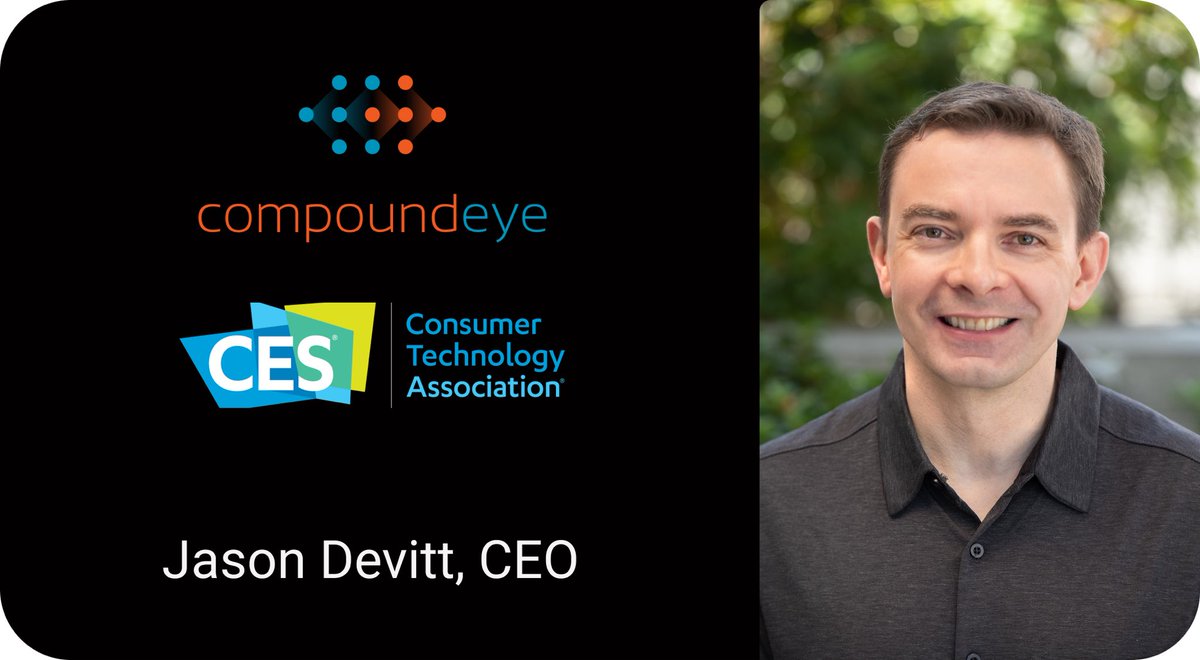 devitt's tweet photo. I'm at CES giving demos of 
@compoundeyeinc
 real-time 3D perception tech. We leverage automotive-grade cameras for on road and off road perception tasks. Find me at booth #61401 in Tech West at the Venetian Hotel Expo January 7th and January 8th. #CES2023 #AutonomousVehicles https://t.co/3sUMrolhcz