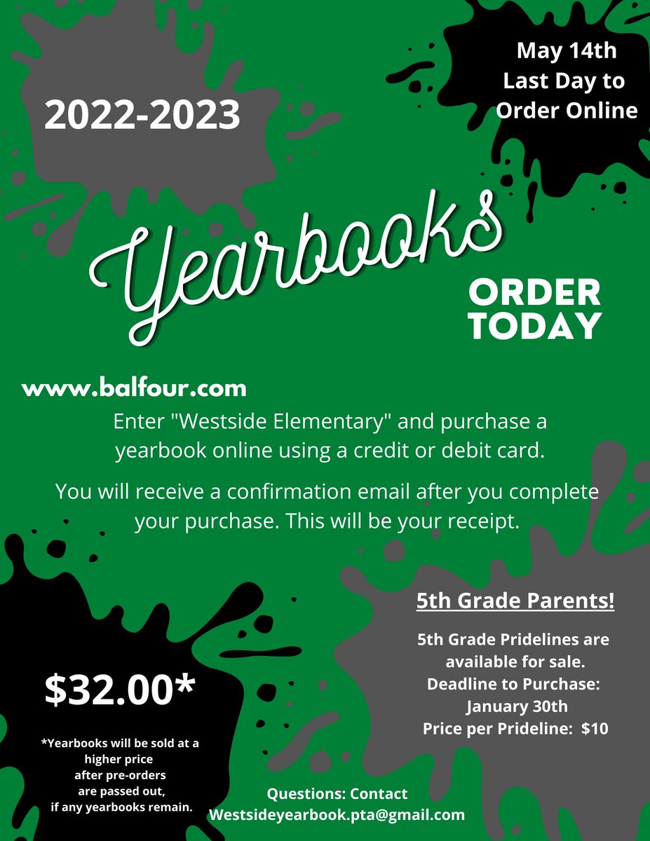Order your 2022-2023 Yearbook Today!