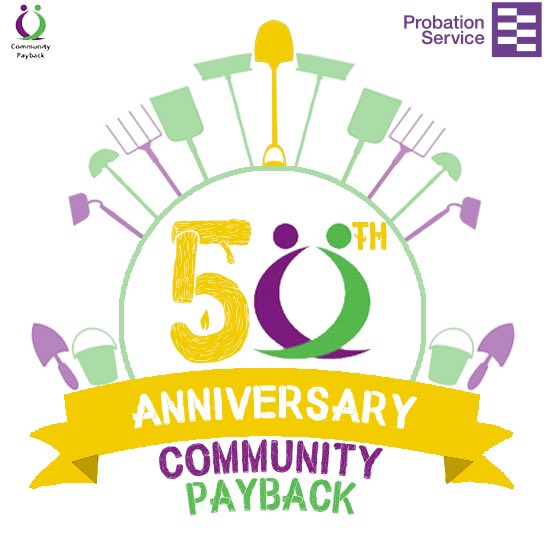 This year marks the 50th year of Community Payback, watch out for lots of activities this year #cp50 #upw50 <a href="/KHarrisonPS/">Kevin Harrison</a>