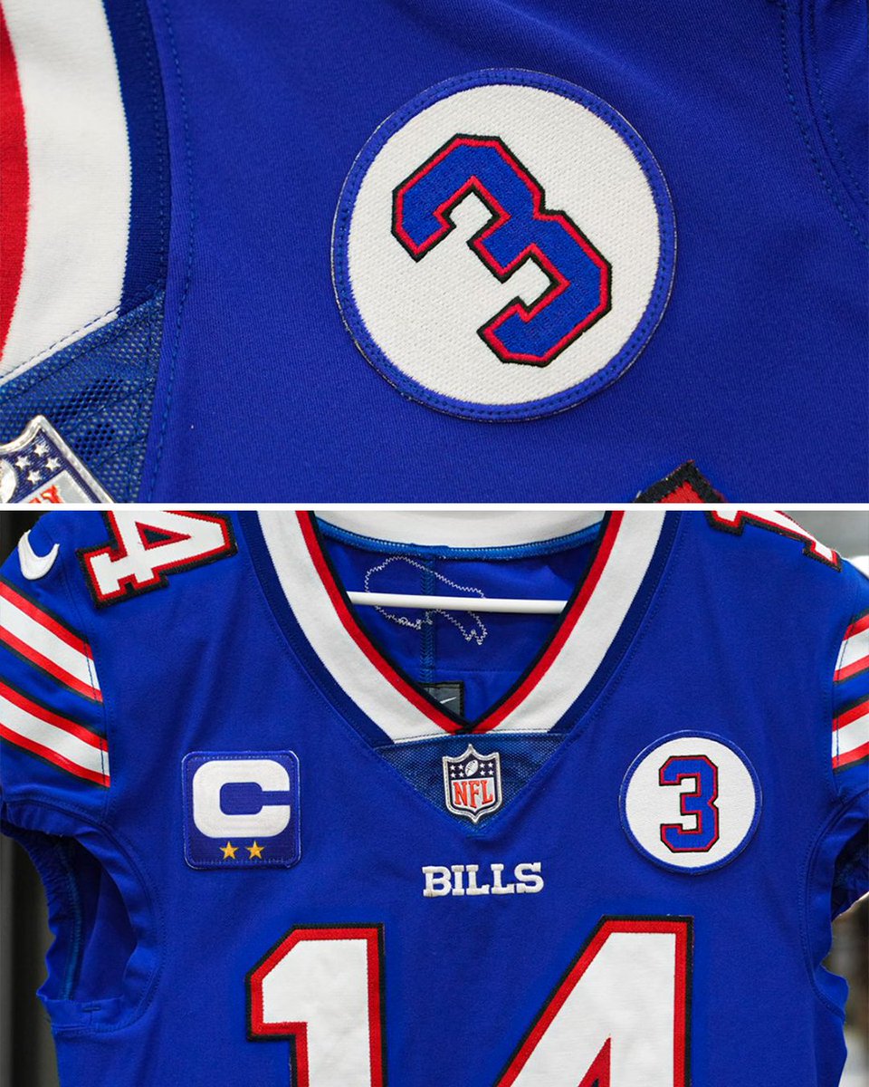 Bills to wear '3′ patches on jerseys at Sunday's game to honor Damar Hamlin