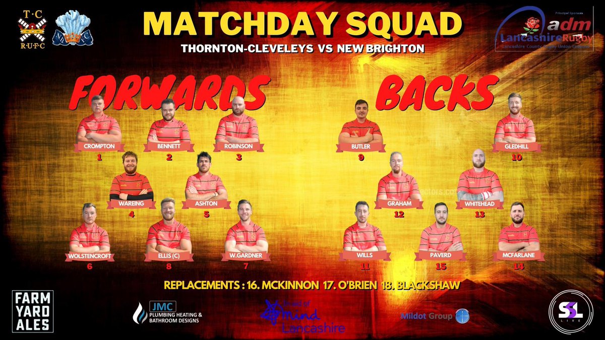 Thornton Clys. Rugby (@tcrufc) on Twitter photo Here it is! The first match day squad of 2023! Fuelled on mince pies and turkey the boys look to take the fight to 2nd placed <a href="/NewBrightonRUFC/">New Brighton Rugby</a> . If the ding-dong at the Windmill earlier in the season is anything to go by, it is set to be an absolute belter of match Here it is! The first match day squad of 2023! Fuelled on mince pies and turkey the boys look to take the fight to 2nd placed <a href="/NewBrightonRUFC/">New Brighton Rugby</a> . If the ding-dong at the Windmill earlier in the season is anything to go by, it is set to be an absolute belter of match