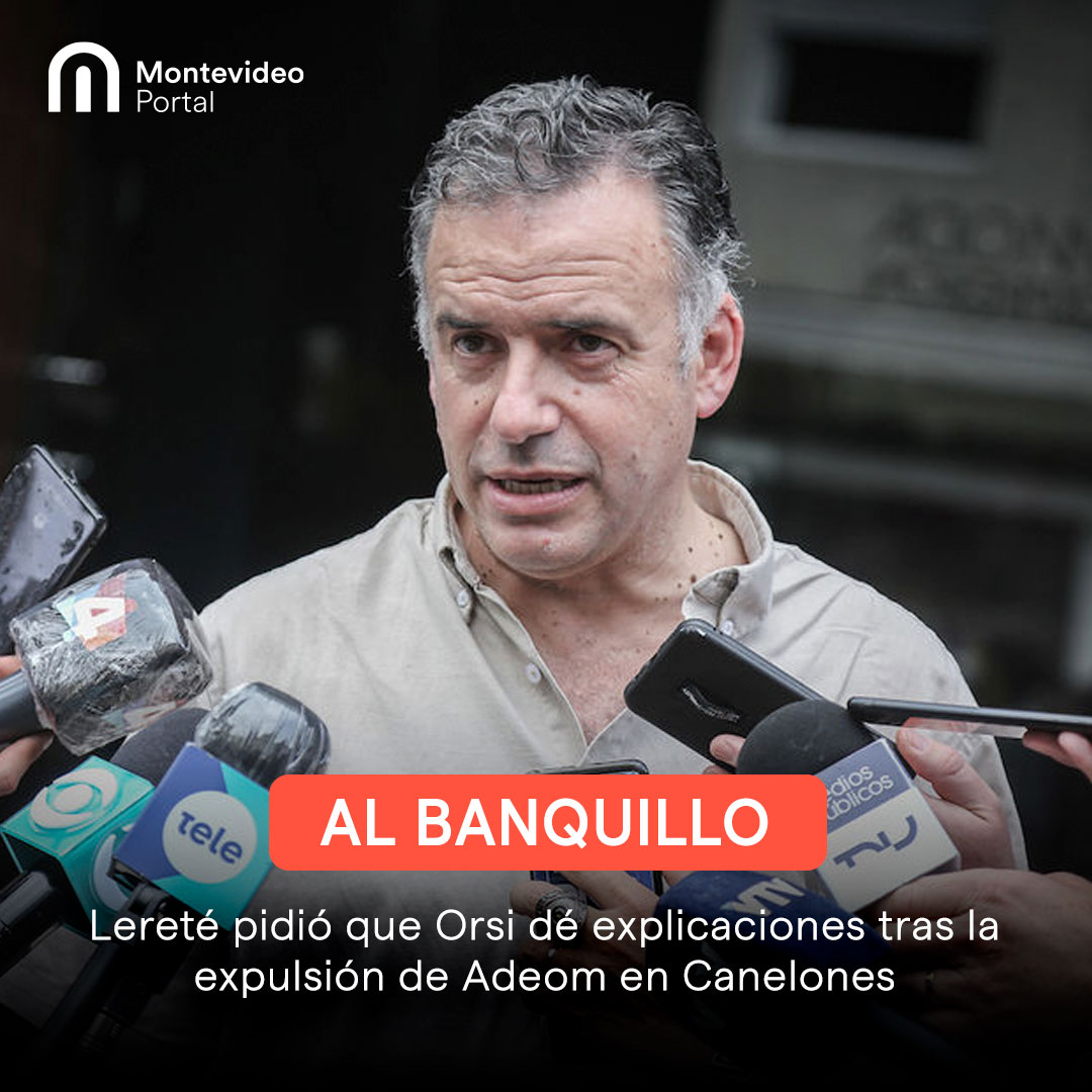 portalmvd's tweet image. El diputado del #PartidoNacional #AlfonsoLereté se refirió al caso del extesorero de #Adeom que fue expulsado, #DanielMartínez, luego de que faltaran insumos por $ 500.000. El legislador pidió explicaciones públicas al intendente de #Canelones, #YamandúOrsi.
