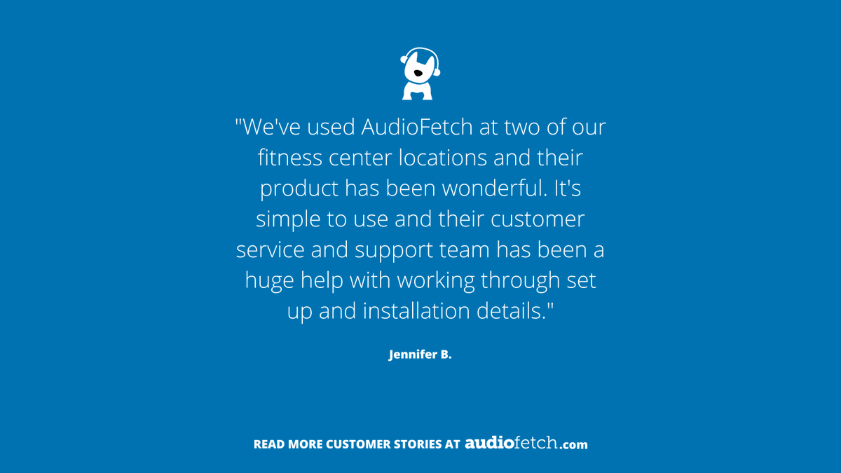 The #AudioFetchSignature is a beloved product for fitness centers across the country. 

Let your members get their gains without any of those outdated audio pains 💪

Learn more here: audiofetch.com/product/audiof…