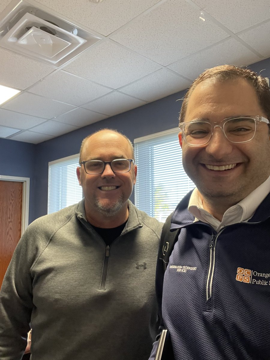 Lake Nona Middle principal <a href="/rmccloe/">Rob McCloe</a> is as good as it gets! The Knights are spoiled with this guy in charge! Thank you for taking time today to talk about ITS and our support in the schools. <a href="/OCPSnews/">ocpsnews</a>