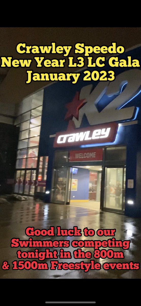 maidstonesc's tweet photo. Good luck to our Swimmers competing tonight in the 800m &amp; 1500m Freestyle events at @CrawleySC1964 @SpeedoUK LC L3 Gala Jan 2023 #distanceswimming #800mfreestyle #1500mfreestyle #freestyleswimming https://t.co/itwZzjRRfC
