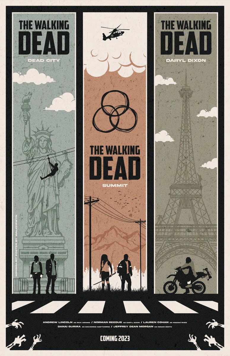 wynthewalker's tweet image. Here’s a little something I whipped up last night! 2023 is about to be a huge year for the TWD Universe, and I’m just so thrilled we all get a front row seat to see it all go down. 

Which spin-off are you most looking forward to? 👀