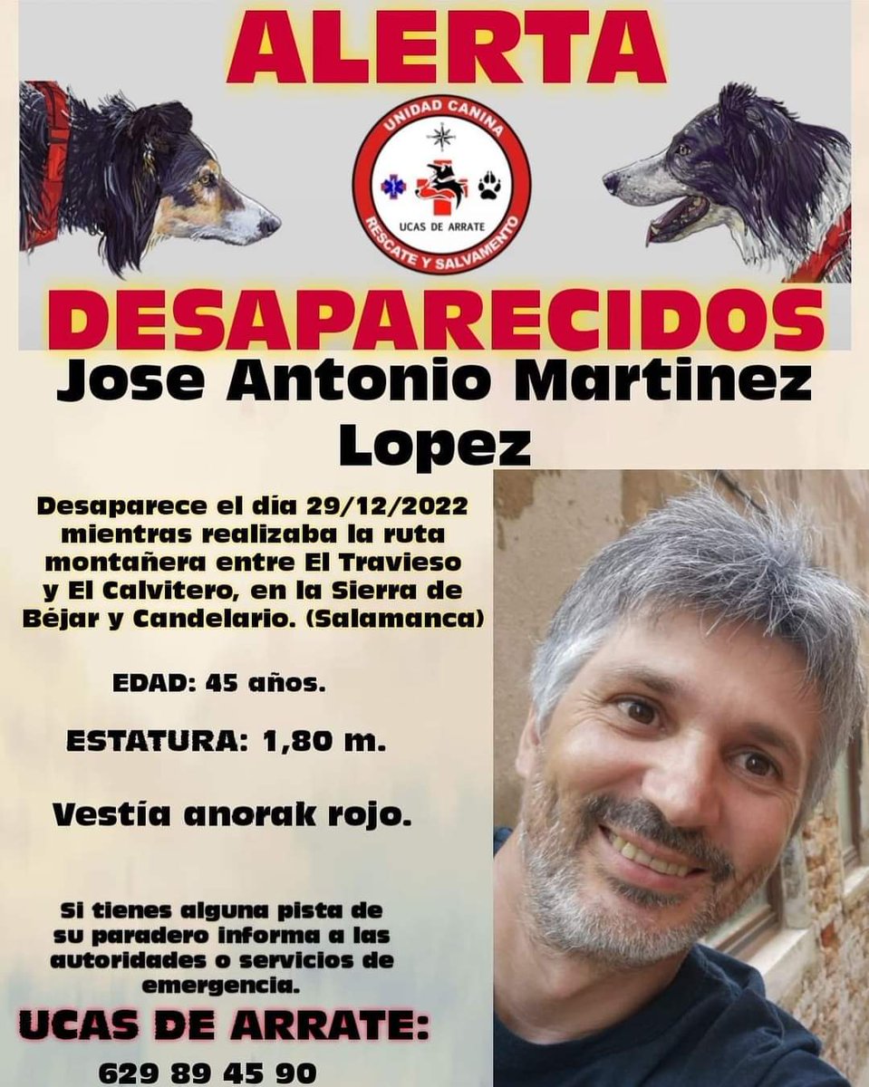 Muntanyenc de les Franqueses perdut des de fa 8 dies a la serra de Béjar... #mésrecursos #mesajuda <a href="/tv3cat/">TV3 és ara @Som3Cat</a> <a href="/CatalunyaRadio/">Catalunya Ràdio</a> <a href="/diariARA/">diariARA</a>