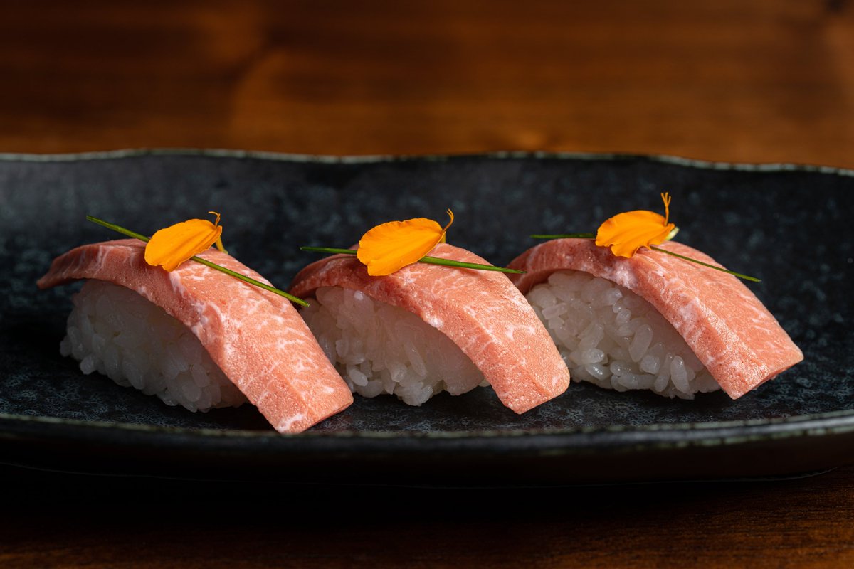 BlueNaluInc's tweet photo. A balanced diet is a piece of nigiri in each hand, or three🥢 #HappyFriday https://t.co/FlD8OU4iW4