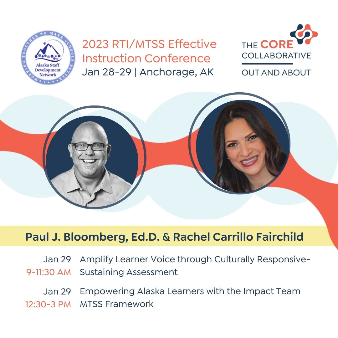 Alaska friends, we can't wait to meet you!

Be sure to stop by our sessions as we will be giving away 20 of our new book, "Amplify Learner Voice through Culturally Responsive and Sustaining Assessment" 

Learn more here: bit.ly/3jMGl9i