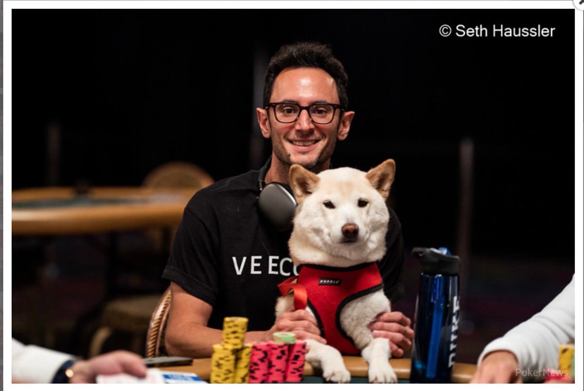 Hey <a href="/PokerStars/">PokerStars</a> - wouldn’t y’all love to se my Shiba Inu, Ozy, on a featured table of the PCA? 🤗 Please give us a Platinum Pass 🙏🏼 I know having Ozy there would make <a href="/VanessaKade/">Vanessa Kade</a> happy too 😂