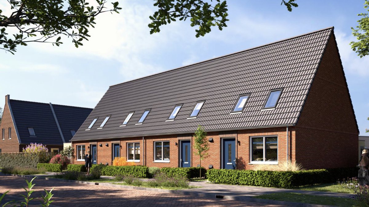 PeterHutten's tweet photo. Partner en believer van eerste uur @Elkien_. Mijlpaal met 100e industriële woning in 2017. Nu weer stuwer van de nieuwe wereld met de eerste @fijnwonen sociale huurwoningen voor haar bewoners in Beetsterzwaag uit de nieuwe fabriek @VanWijnenGroep @Heerenveen https://t.co/praFukKNbW