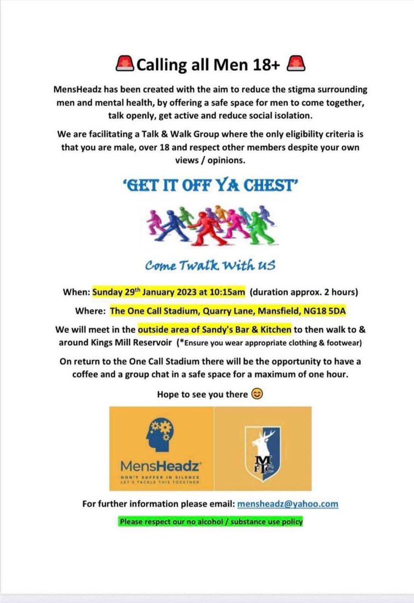 Having struggled with mental health myself, it’s ok to reach out and talk.