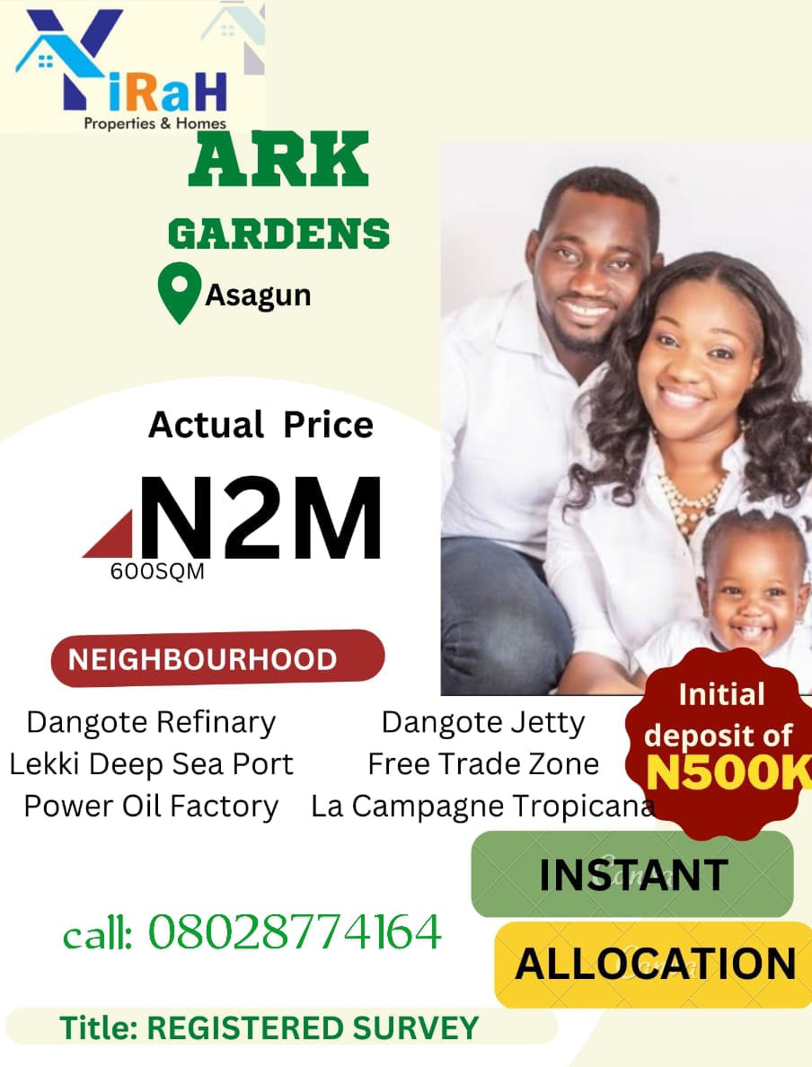 Teejay_Oye's tweet photo. Investing in real estate is the best option, come secure a property in ARK GARDENS ESTATE, ASAGUN IBEJU LEKKI.
#TGOmori #buju #NancyIsime #nudity #Marvin #Wizkid #ibadan #bobrisky #Sandra #naira #Nollywood #Tinubu https://t.co/7eA1y9Rqz1