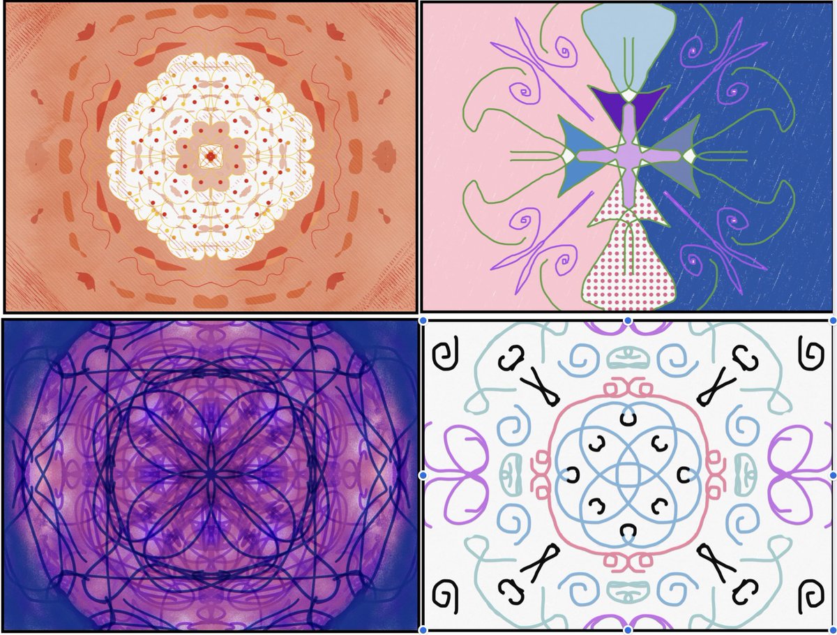 nhpyr5's tweet photo. In RE, we are looking at the significance and qualities of Islamic Art (which uses a lot of tessellation and symmetry). We then recreated our own using Sketches School on the iPad! Here are some of the children’s beautiful pieces! #edutwitter #sketchesschool https://t.co/s8HbyN1uQK