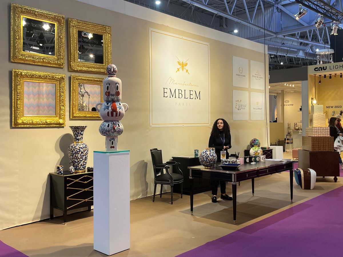De retour à <a href="/MaisonsEtObjets/">maison.et.objets</a> #Paris jusqu'au 23 janvier Hall 7 - Stand C40 avec les Manufactures #EMBLEM, you're welcome ;-)