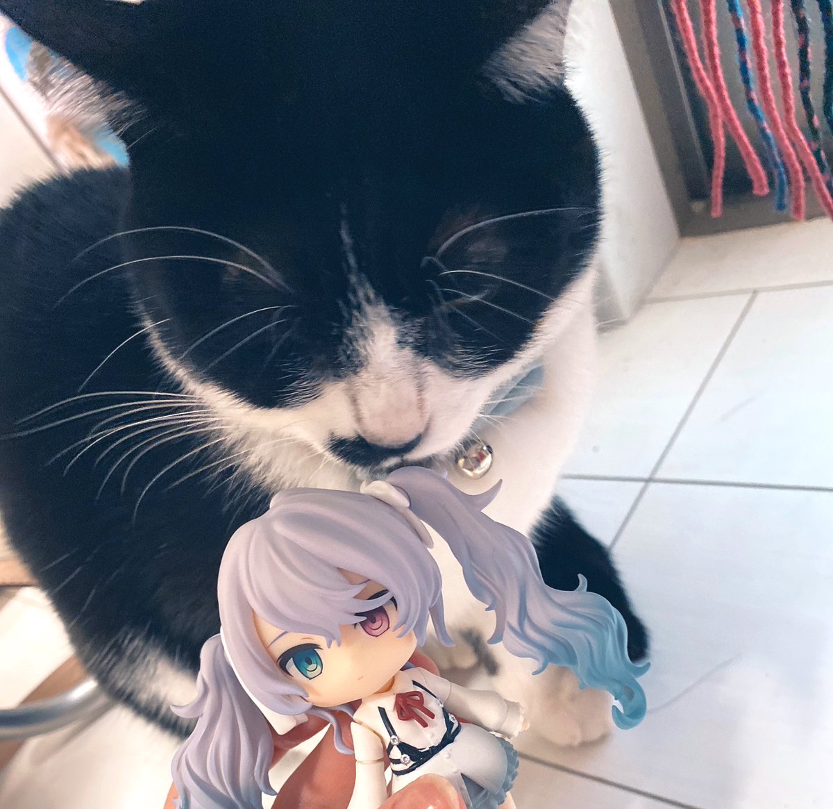 初音ミク 「届いた〜!!!そして安定の土台に立てれない、、 」|sakiのイラスト