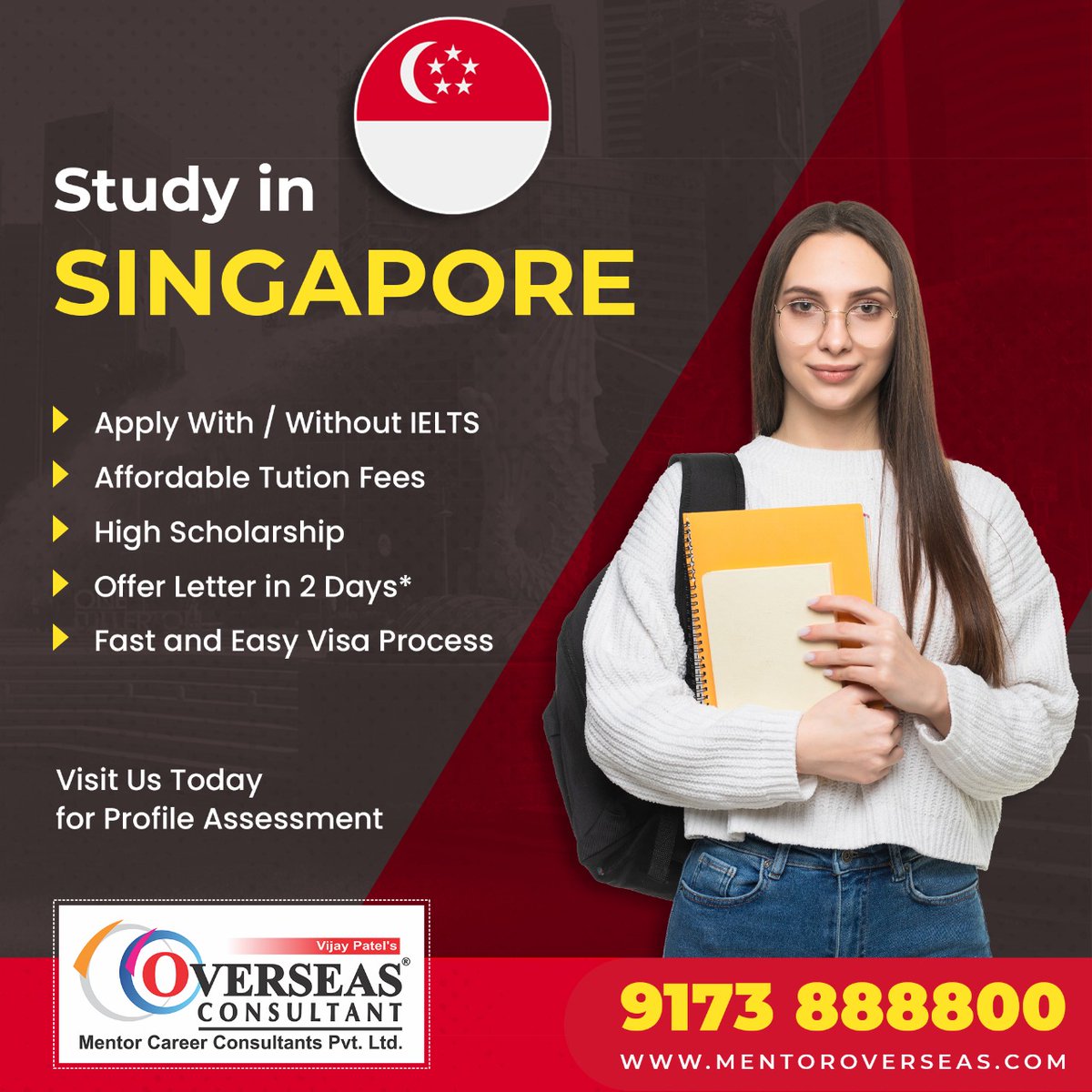 Study in SINGAPORE !

Apply Today for April / May 2023 Intake 

bit.ly/2W8tRYW

#mentoroverseas #studyabroad #foreigneducation #overseaseducation #studentvisa #singapore #studyinsingapore🇸🇬