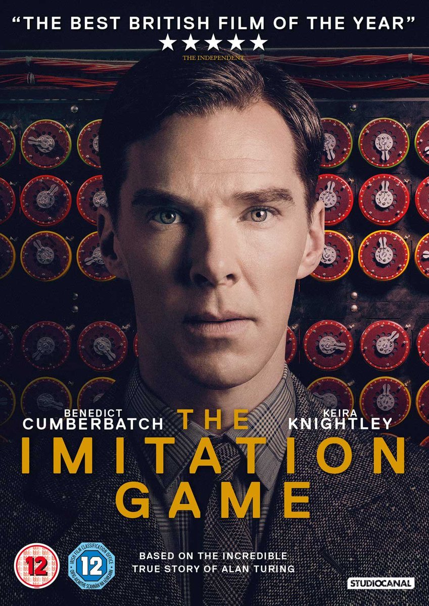 alba_delcampo's tweet photo. 3. DESCIFRANDO ENIGMA (2014)

Una de mis películas preferidas. 

Va sobre el matemático y criptoanalista Alan Turing, figura clave en el descifrado de los códigos de la máquina Enigma, que pertenecía a la Alemania nazi. 

Ver: Netflix. https://t.co/aK23g99qGK