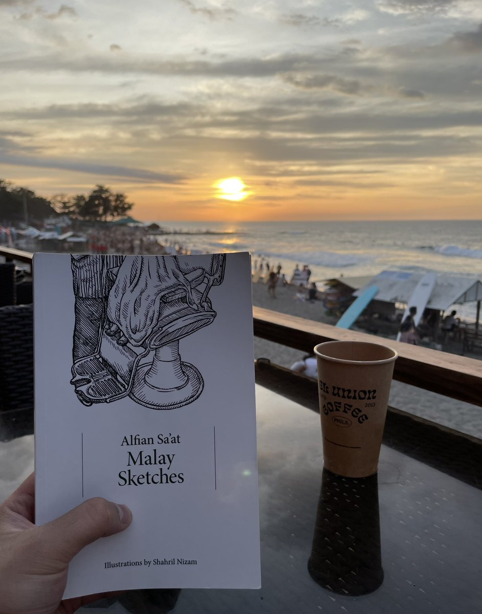 CleveArguelles's tweet photo. Good coffee and good #ReadAsia title by the ocean— thank you, more, please. https://t.co/UCod91LZJw