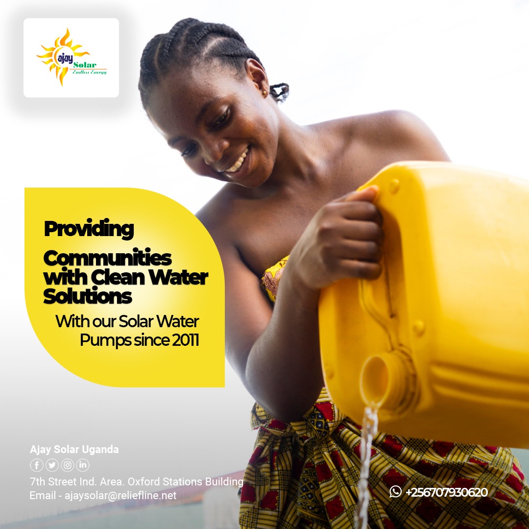 ajaysolaruganda's tweet image. Since 2011, Ajay Solar has been providing communities in Uganda with clean water solutions. We are proud of our impact. Speak to us for this &amp;amp; more. #ajaysolar #cleanwatersolutions #waterpumps