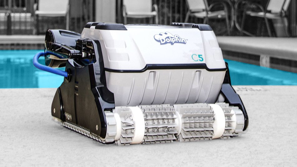 Dolphin C5 Pool Cleaner Review
The Dolphin C5 is the newest and most advanced pool cleaner on the market. It can quickly clean any size of pool in 3 hours or less. 
It has a self-adjusting cleaning head that provides constant suction and never loses power.
#poolclean #dolphinc5