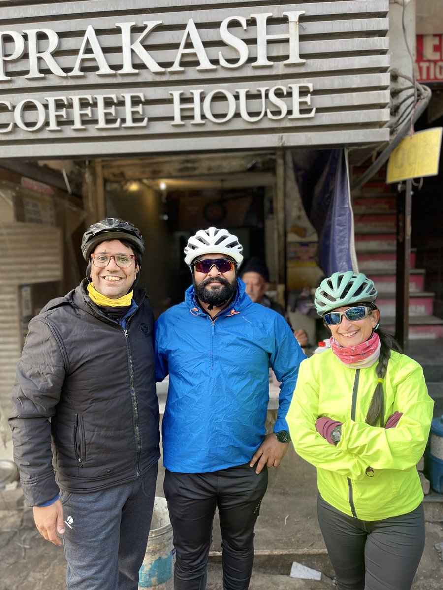 First Century ride of 2023, Now Jan looks little better 😃 Lovely ride to Ambala with some great company 🙌 Had tasty coffee and Sandwich from famous Prakash Coffee House. Riding with Ultra Riders who are a true inspiration for me 🙌🙌😇😇 #cyclinglife #ambalacantt #cycleride