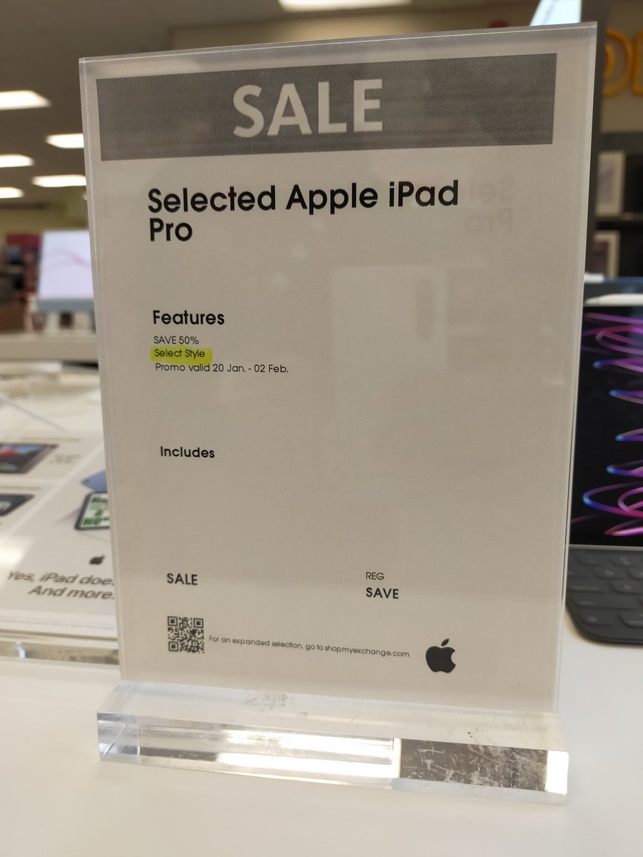 AppleRep_Foster's tweet photo. Save 50% on selected Apple ipad pro.(select style) https://t.co/yrVH1RzlMt