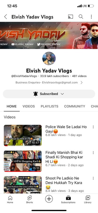 shubhamtech_exp's tweet photo. Hello @YouTube @YouTubeIndia @TeamYouTube ,
There is a YouTube channel that got hacked. Channel Name is "Elvish Yadav Vlogs". Kindly take it seriously and recover this channel asap.
#youtube #elvishyadav #channelgothacked #channelhack #youtubeindia #elvishyadavvlogs https://t.co/JBDQCPSfnN