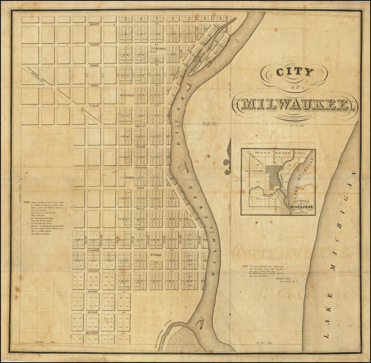 Enjoy the first printed map of Milwaukee, Wisconsin, executed by Increase Lapham and Byron Kilbourn in 1835-36, and engraved by W. Haviland in Cincinnati in 1836.

Learn more here: raremaps.com/gallery/detail…

#maps #Milwaukee