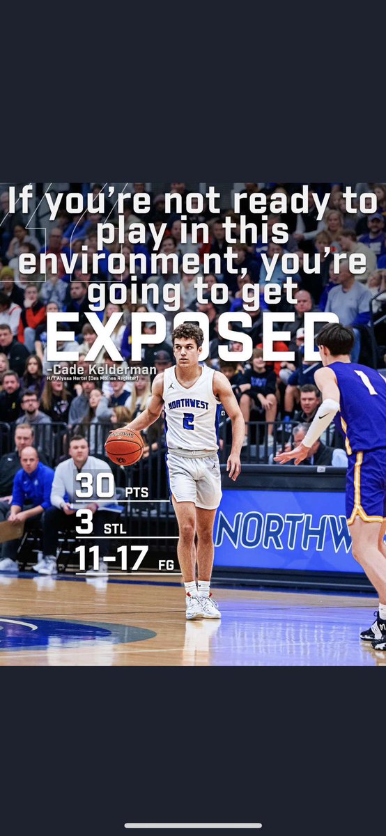 Kee_Barstool's tweet image. “If you’re not ready to play in this environment, you’re going to get EXPOSED”

Looks like @nwhsbarstool wasn’t ready for an environment like the 
‼️FIELDHOUSE‼️