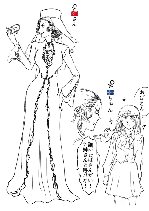 前も描いたけど捏造トル子さん
捏造あいちゅちゃんと 