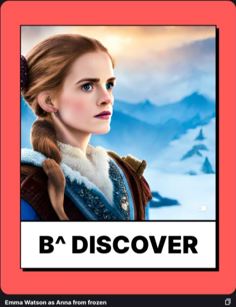 Bdiscoverapp's tweet photo. she would've been perfect for the real life version
#frozen #EmmaWatson #createdwithBDISCOVER #AIartworks https://t.co/eFBwFOKebs