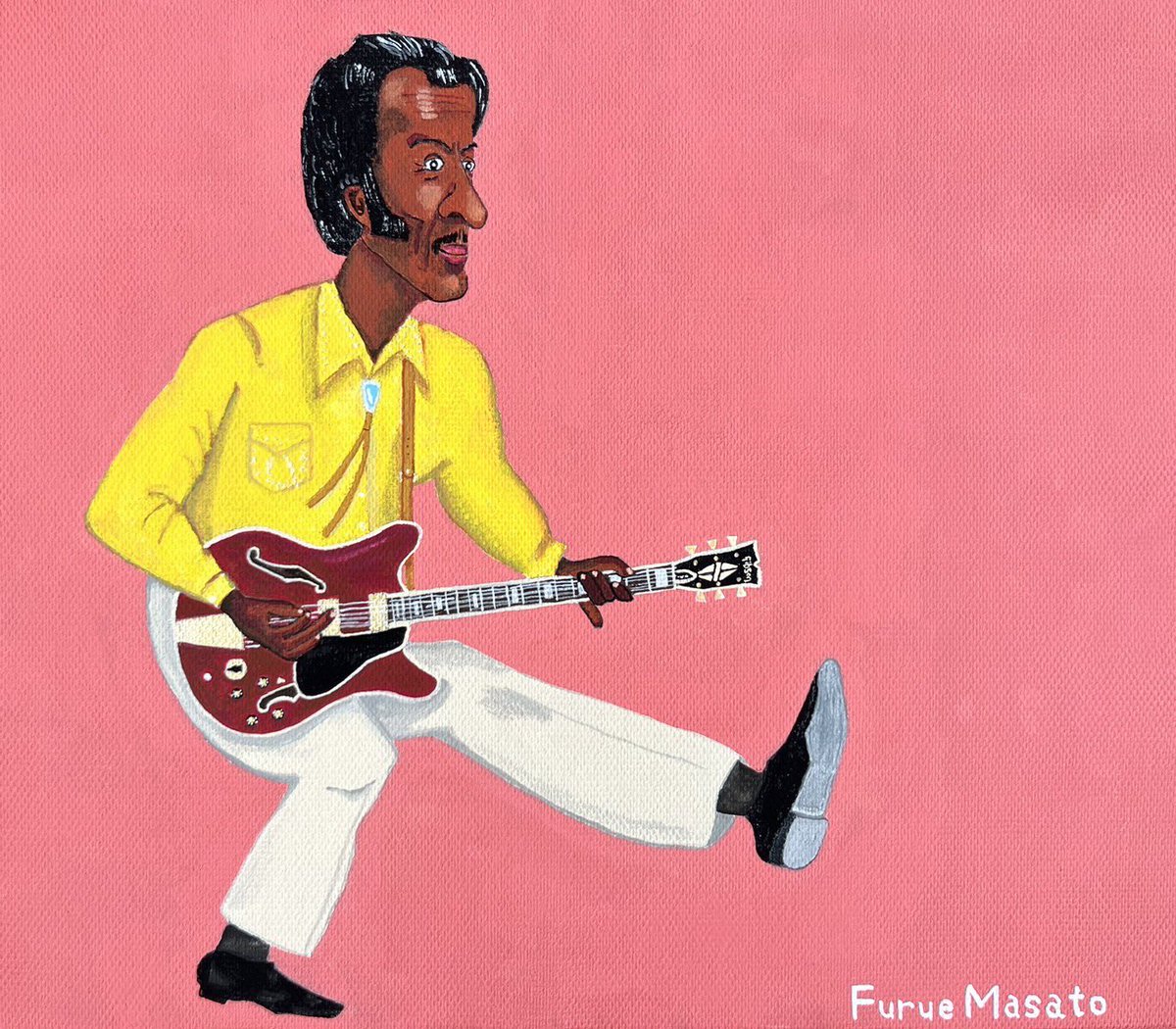 ggnotawagoto's tweet photo. I love Chuck Berry!!

＃イラスト
#chuckberry https://t.co/WeR2X5PqTM