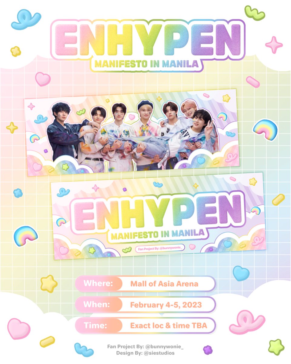 ੈ·˖✶ #MANIFESTO_IN_MANILA ♡
✨a fan support project  by <a href="/bunnywonie_/">𝘔𝘢𝘺𝙚𝙣⁷♡₁₃ •⁠ᴗ⁠•</a>

hi Engenes! I’ll be giving away free ot7 banner on feb 4-5! 🧡

to claim:
— like &amp; rt (show proof)
— 1:1 ratio
— limited qty only
— open for trades

loc &amp; time tba, follow me for updates on d-day. See you! ☻