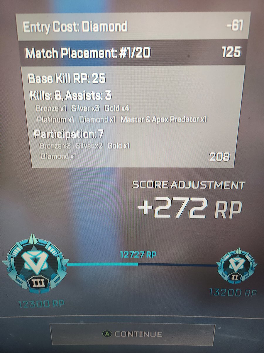 AverageDenns's tweet photo. @Respawn fix your match making fast because a lot of players who shouldn't be masters-pred are entering those ranks by abusing the Europe servers this is no better than Sao Paulo and at this point even worse. https://t.co/LssmwryRBc