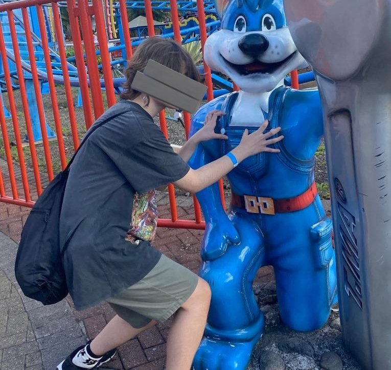 when vas al parque de diversiones :v