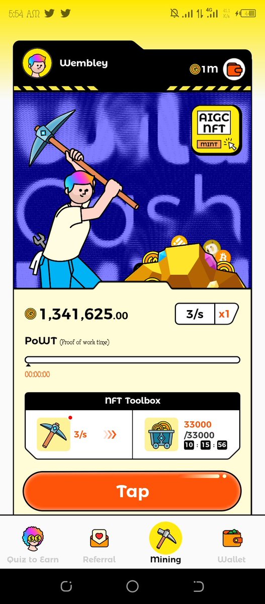 🔥🔥🔥 IF YOU'RE MINING⛏️ WILD CASH, REMEMBER YOU CAN UPGRADE YOUR DAILY MINING AMOUNT TO 33000 GOLD🪙.👇
🔶 GO TO MINING⛏️, CLICK NFT TOOLBOX, AND CLICK ON THE CART 🛒 TO MINT ACCORDING TO YOUR GOLD BALANCE. IT HELPS FOR DAILY HIGHER EARNINGS 🥳
@cctip_com draw 10000 babydoge 25
