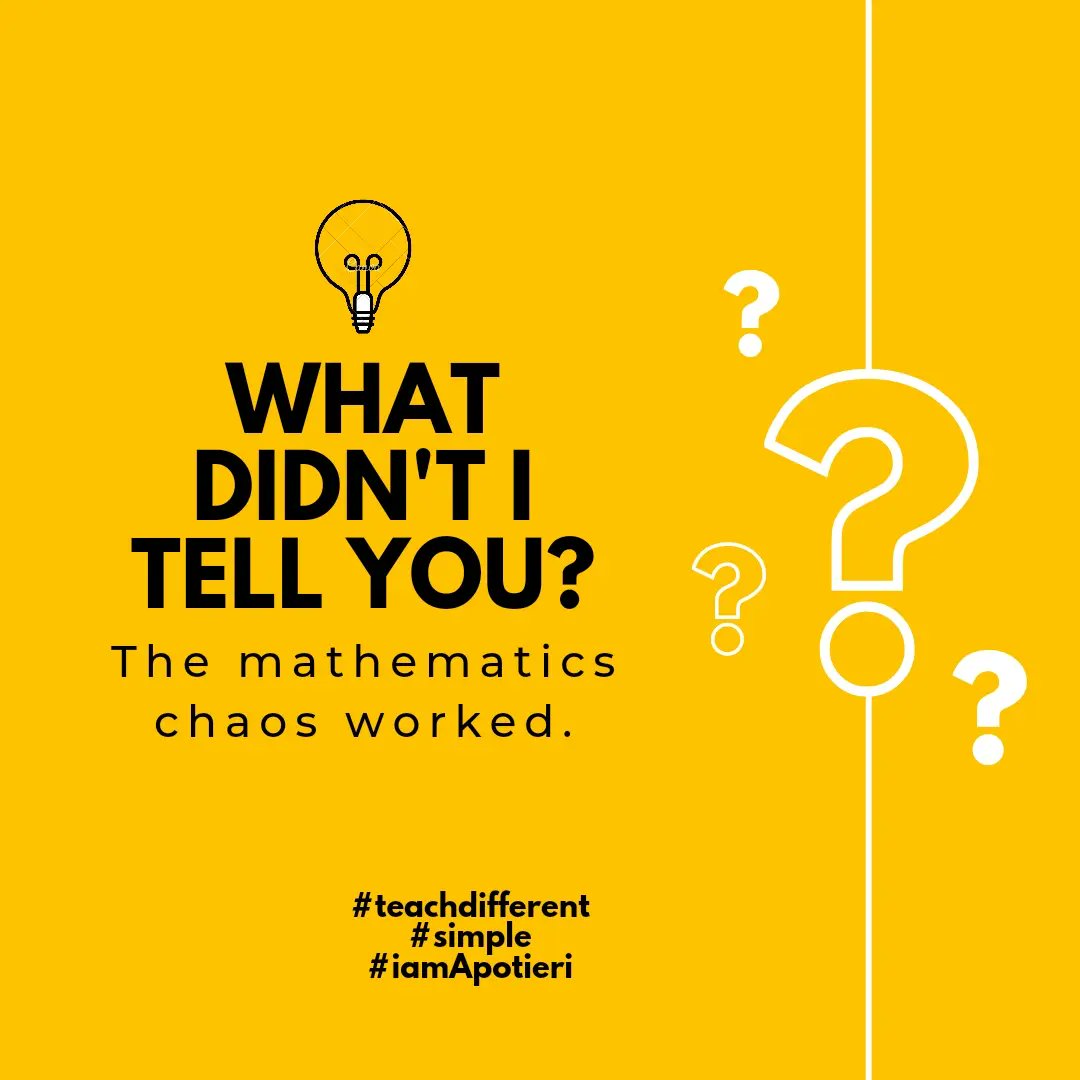 ApotieriAyan's tweet image. *AND SO IT CAME TO PASS....*
_The most common reason problem solving fails is that the actual problem was never accurately identified._
#teachdifferent
#simple
#iamApotieri
instagram.com/p/CnqhAhqDTKq/…