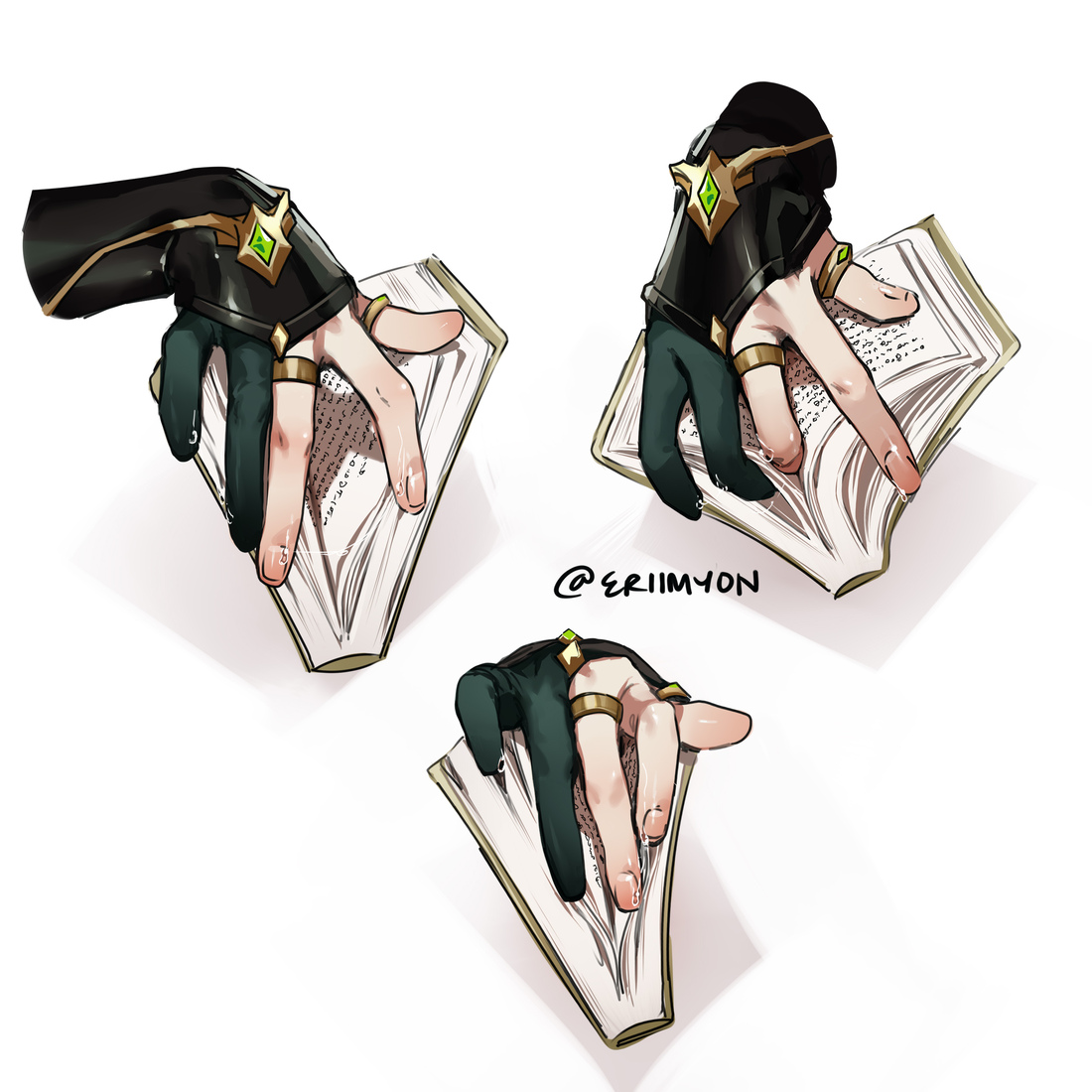 eriimyon's tweet image. hand practice