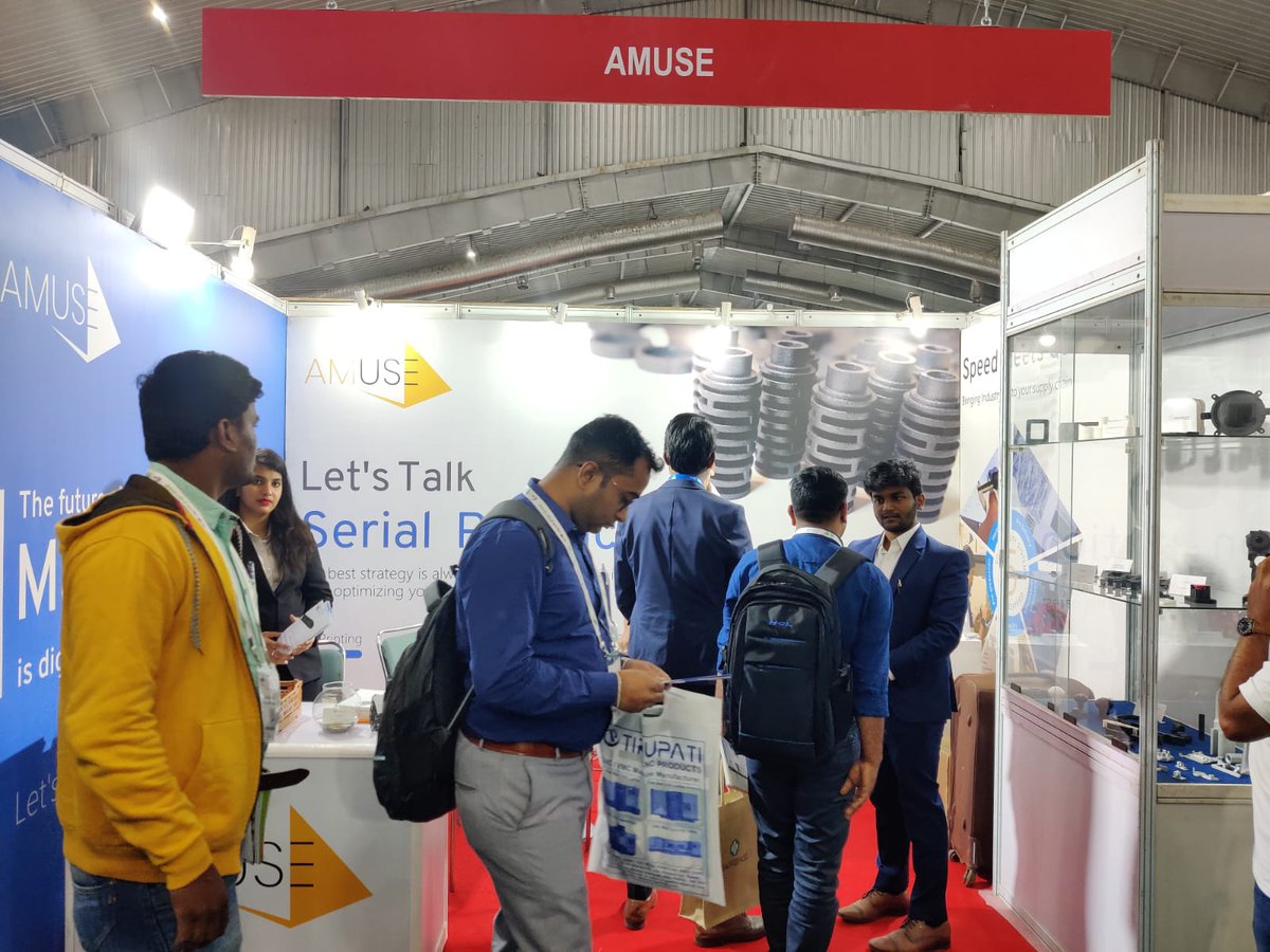 Amuse3d1's tweet photo. ๐ซDay 2 What a great day at IMTEX 2023!
#Amuse3d #Amuse #Imtex2023 #Imtex #Imtex23 #Bangalore #BIEC #Exhibition #expo #manufacturing #3Dprinting #EVENT
@IMTEX @BIECentre https://t.co/hfW8dzD8aY