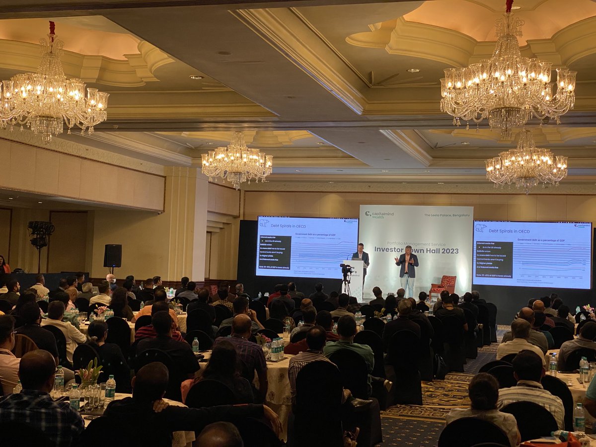 A full house at ⁦⁦<a href="/capitalmind_in/">Capitalmind</a>⁩ PMS’ first in-person town hall.