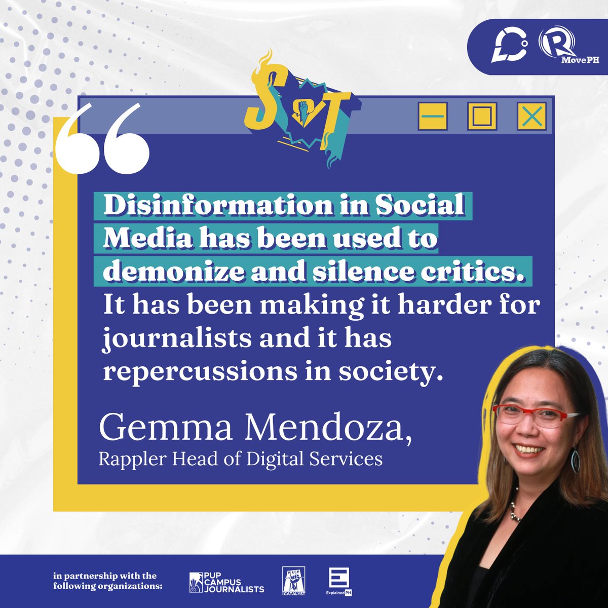 PUP_COCSC's tweet photo. 📌 Have you seen a social media post possibly containing false information? Send it to us so we can Spill the Truth: https://t.co/kyuR81ZuRf

#SpillTheTruth
#MovePH
#FactsFirstPH https://t.co/Wu3sLlJhsX