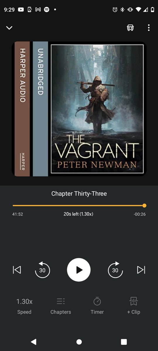 Really enjoyed my time with The Vagrant by @runpetewrite. What a fantastic idea. I think there's a lot I maybe didn't understand, like who/what the Usurper is, and what exactly The Seven or The Malice are, but I really loved the characters and the general idea for the story.