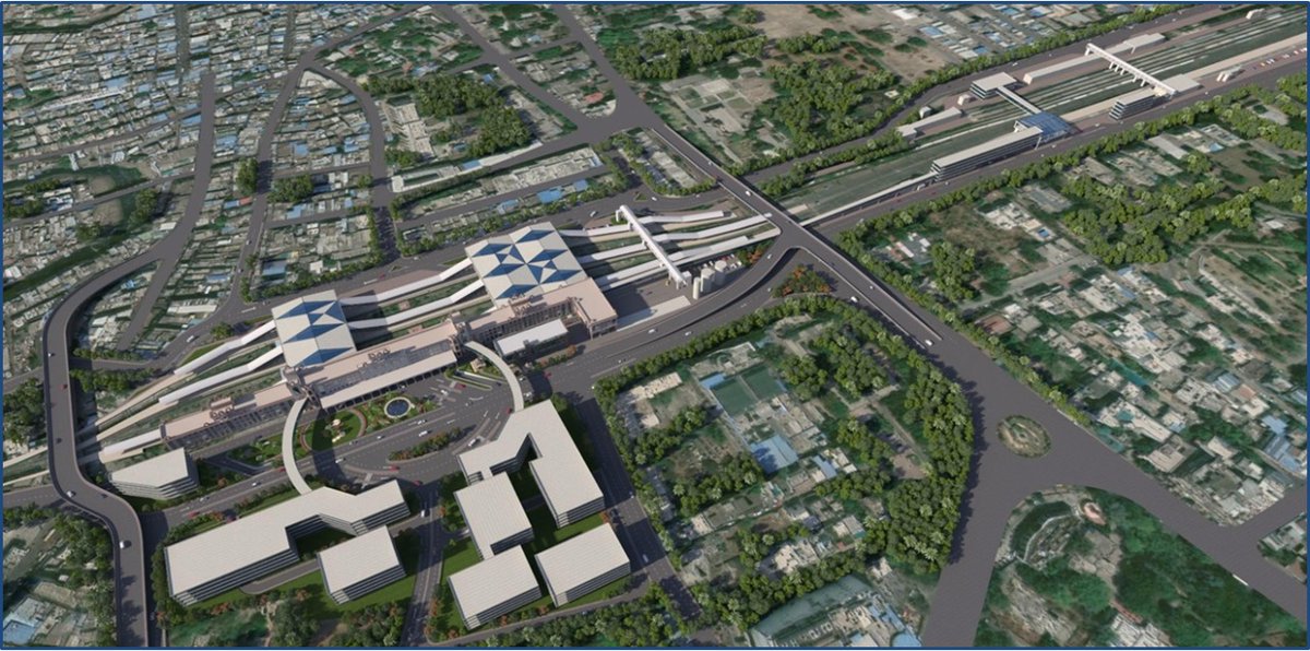 An iconic landmark: Proposed design of the to be redeveloped Indore Railway Station.