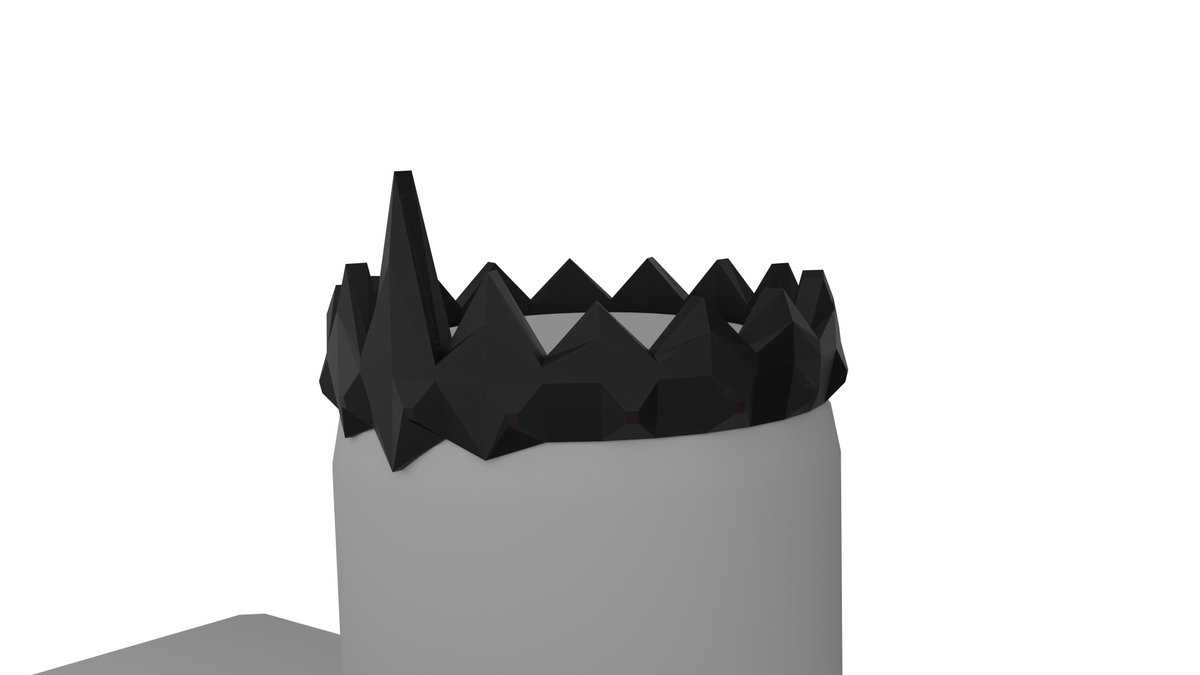 AstroMonkeyDev's tweet image. UGC Concept #10
Dark Crown

#roblox #robloxart #RobloxUGC  #RobloxDevs