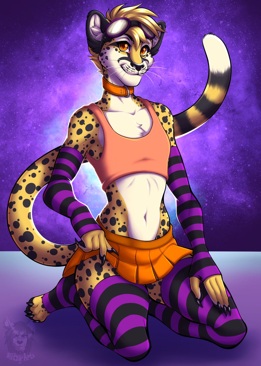 BlitzyArts's tweet image. Commission for @CheetahObscura!😼✨