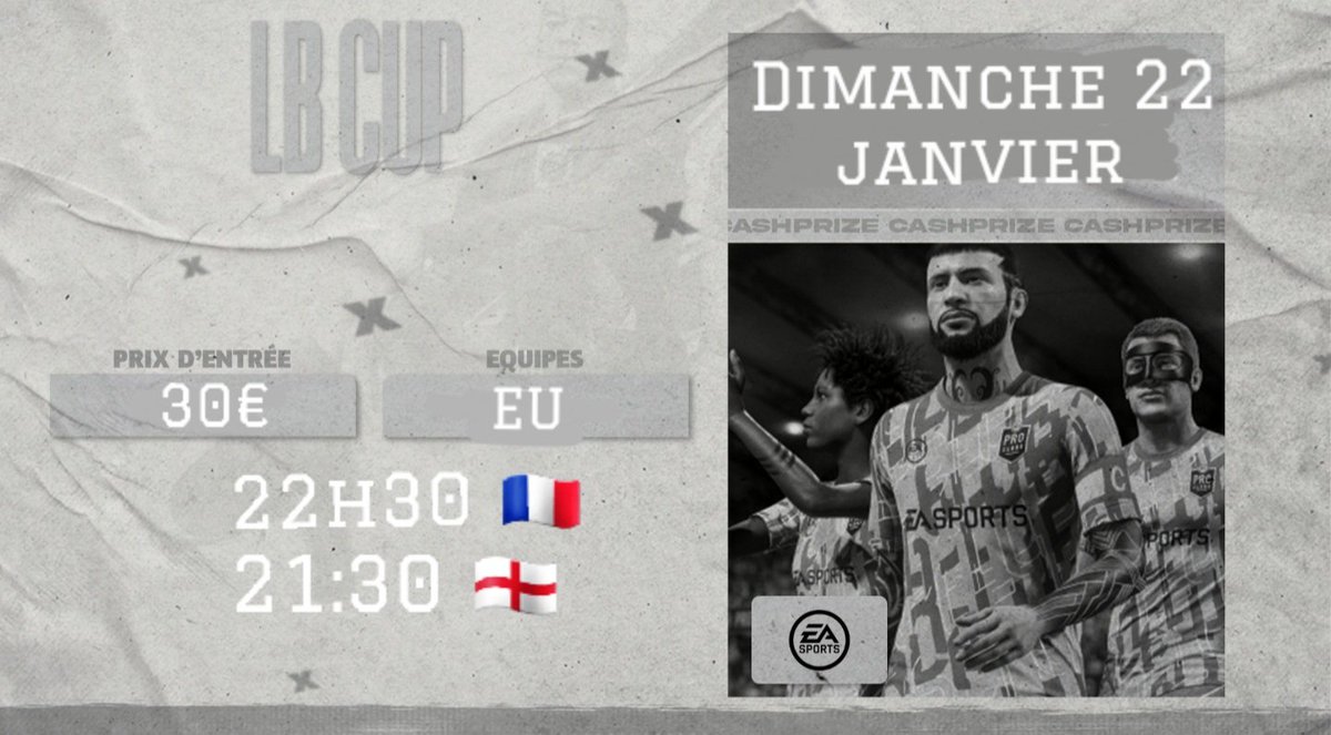 Tournois cash Prize Club pro demain. Faites tourner svp 🙏❤

discord.gg/kWJmzk4n