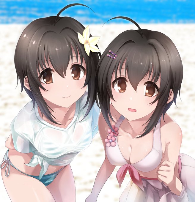 このダブルこひ絵の裏話をちょっとだけ。
こひが持つ「恥じらい要素」と「大胆要素」が解離してそれぞれが特化し分裂した状態…ってのが描きたかったんですよね 