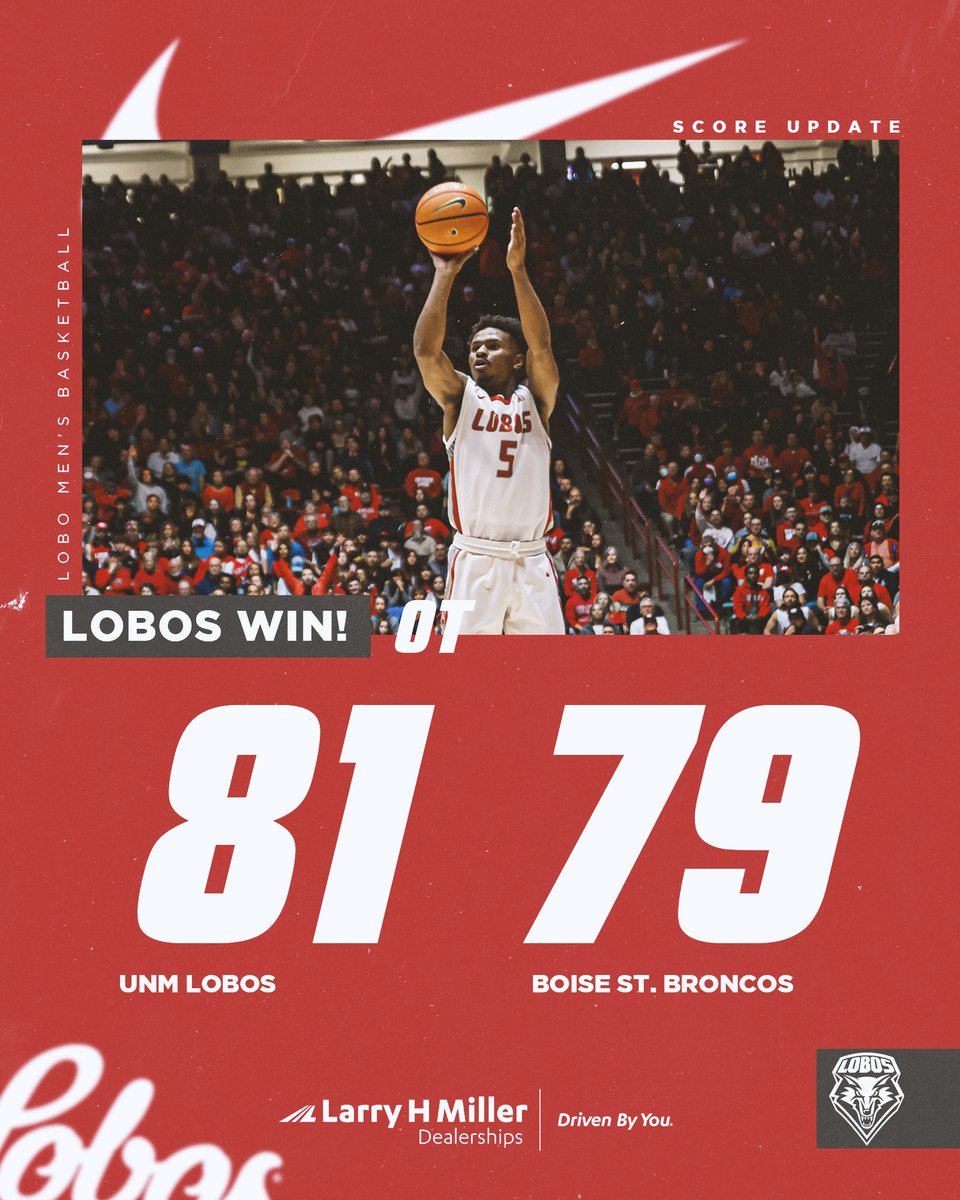 Big time win. That's what they call it The Pit!! #GoLobos