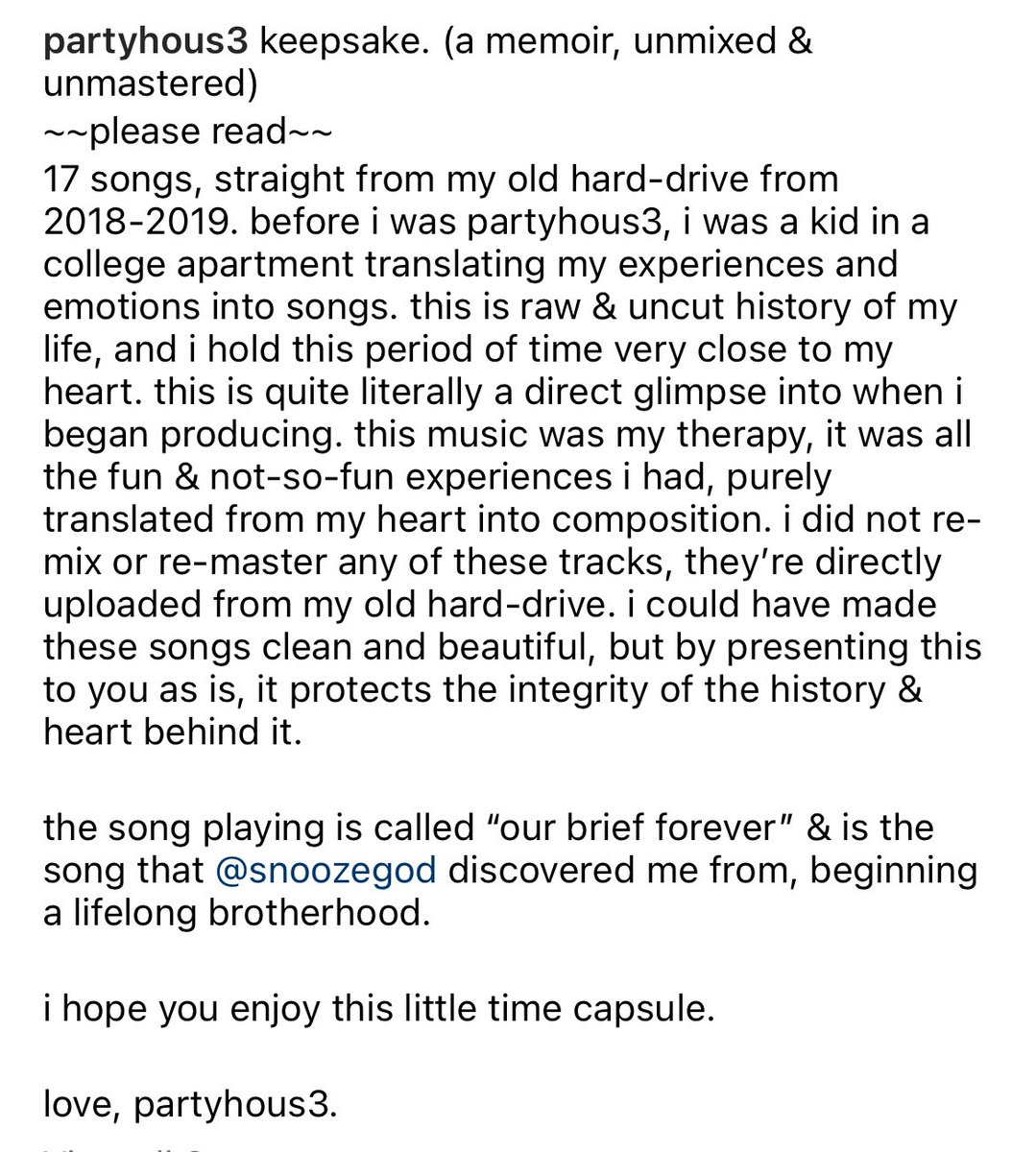 partyhous3's tweet photo. new music out now 🤍 ~read for a little partyhous3 history/emotional rant lol~ https://t.co/8YSjJul1u6
